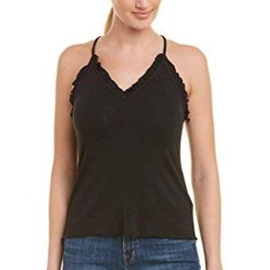 NWT Rebecca Taylor Black Ribbed Cami